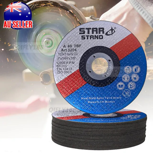 50-200Pcs Angle Grinder 125mm Flap Cutting Grinding Sanding Discs Metal Blades