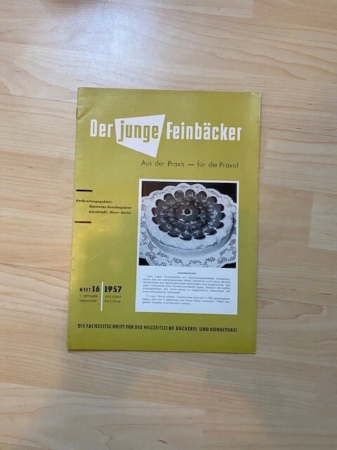 Der junge Feinbäcker, Bäcker, Fachzeitschrift 1957