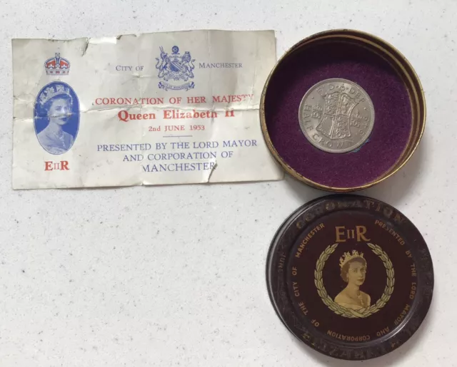 Half Crown To Commemorate Queen Elizabeth 11 Coronation - 1953/1954