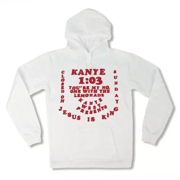 KANYE WEST JESUS is King That's on God Pullover Hoodie S-5XL Ye Merch ...
