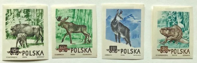 Polen Mi Nr. 885B-888B ungebraucht  mit Falz