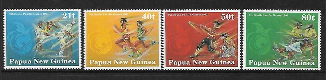 PNG 1991 South Pacific Games set of 4 Complete MUH/MNH as Issued