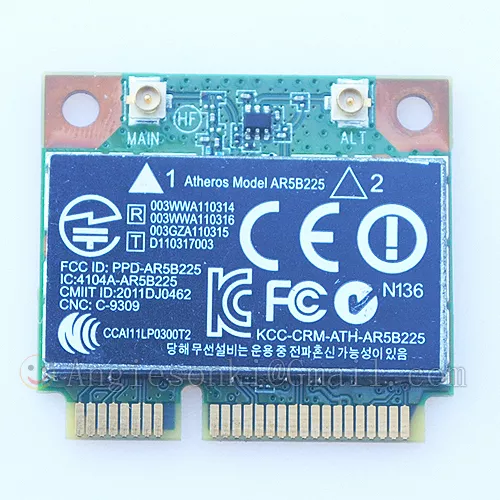 Hp Compaq 655795-001 654825-001 Atheros Ar5B225 Bluetooth  Drahtlose Wifi-Karte