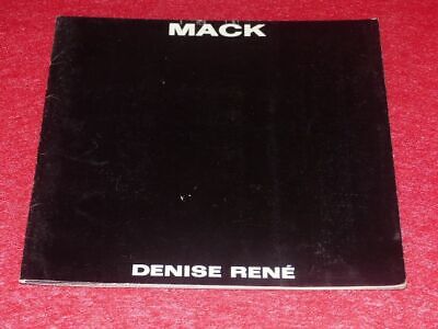 [ART XXe] HEINZ MACK Rare CATALOGUE EXPOSITION PARIS 1967 DENISE RENE OP ART