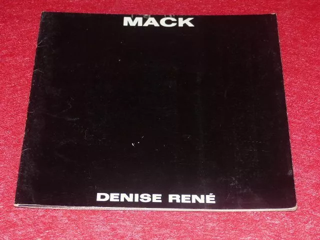 [ART XXe] HEINZ MACK Rare CATALOGUE EXPOSITION PARIS 1967 DENISE RENE OP ART