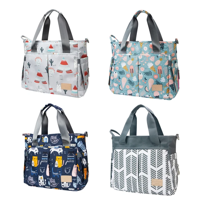 Diaper Bag for Baby Care Large Capacity Waterproof Multi-Function Mummy Tote Bag