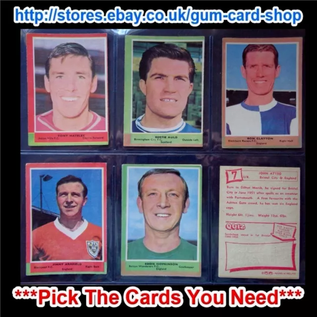 A&Bc 1964 Football Quiz (Good) 1St & 2Nd Series *Pick The Cards You Need*