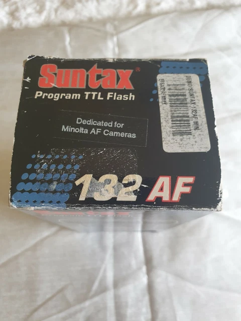 Camera Flash Suntax 132AF Auto Focus Swivel Bounce & Zoom TTL for Minolta Pentax 3