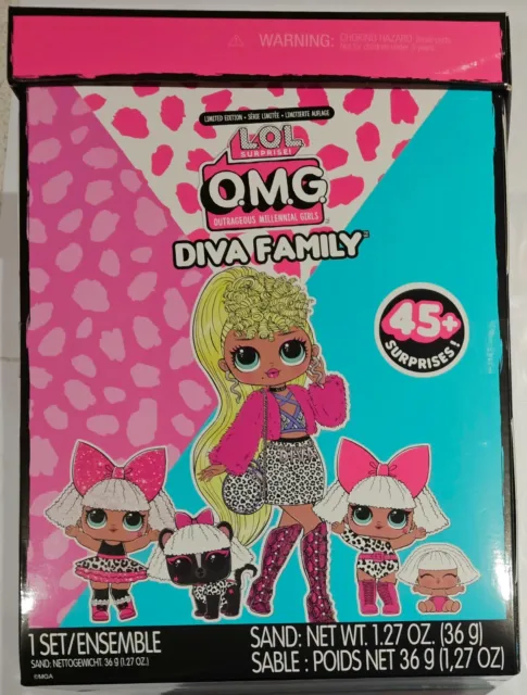 L.O.L. Surprise! O.M.G. Diva Family Set - LOL OMG Dolls & Accessories Pack