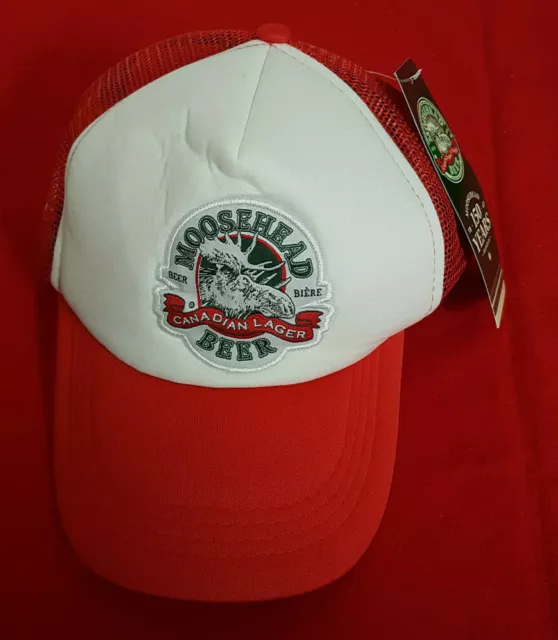 Moosehead Lager Beer 150 Years Hat. NWT. Meshback, Snapback. Shure Sports 1 Size