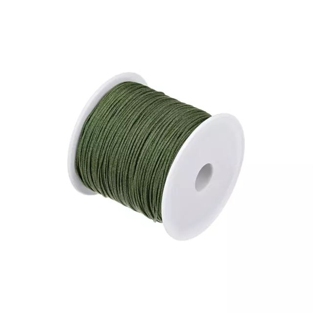 Nylon Cordino Raso Corda con Plastica Rocchetto 147ft,Chiaro  Verde 3