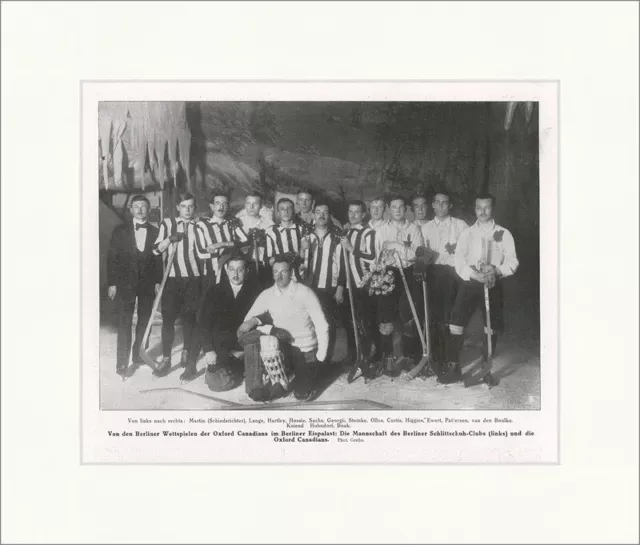 Von den Berliner Wettspielen der Oxford Canadians Eishockey F_Vintage 01110