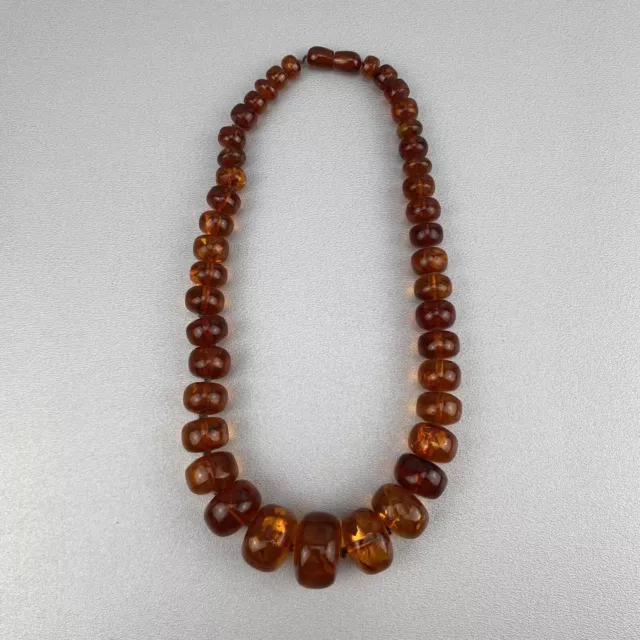 Große Bernstein-Kette, Baltic Amber - ca. 44 cm / 57 Gramm, Kugeln bis 2,3 cm 3