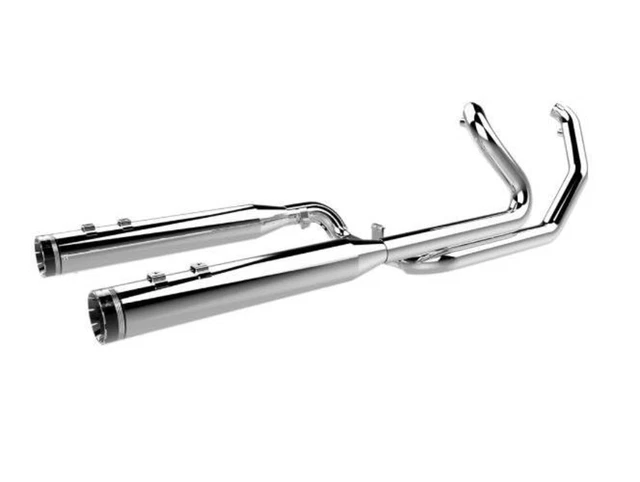 Khrome Werks 200630 2-Into-2 Two-Step Crossover Header System - Chrome