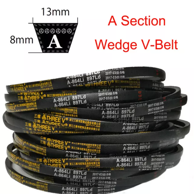 A15-A47 V Belt  A Section Sizes 8mm*13mm For Industrial LawnMower High Quality