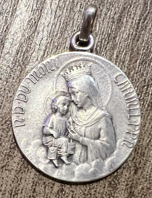Médaille Religieuse Ancienne Notre Dame De Verdelais - Gironde - Argent - Pièce Unique