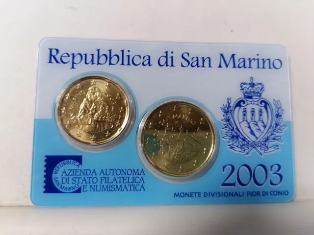 Coincards 20/50 Cent 2003 San Marino 20.
