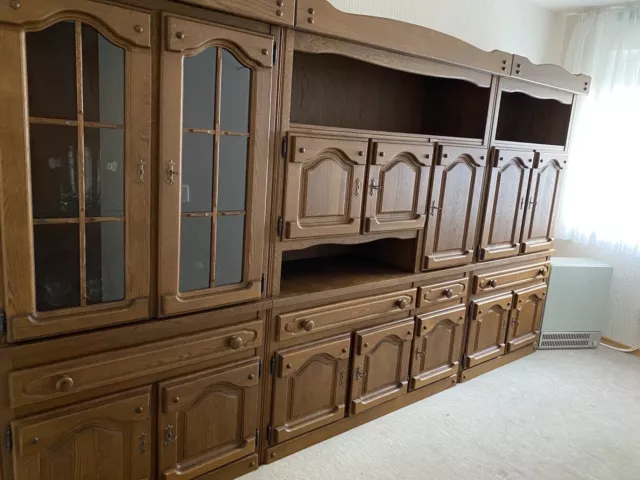 Wohnzimmerschrank  Massiv Eiche