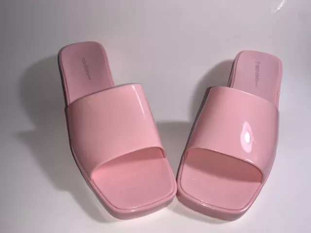 Wild Diva Lounge Pink Jelly Sandals Size 10