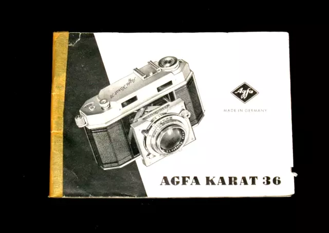 AGFA Karat 36 owners manual 34 pg. original