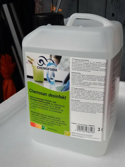 1x3L Hand & Flächendesinfektiosmittel Kanister gegen Corona,Viren, Bakterien,NEU