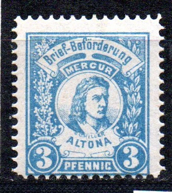 Deutschland/Privatpost, Altona-MERKUR, 1889, 3Pfg., MiNr.7, postfrisch