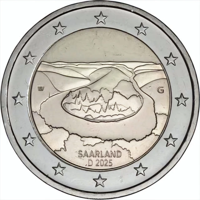 2 EURO GERMANY 2025 G * Saarland, Saarschleife * Unc $7.13 - PicClick CA