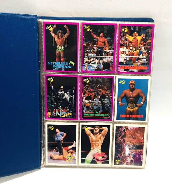 LOT OF 1990 WWF / WWE Wrestling collector trading cards w/Collector's