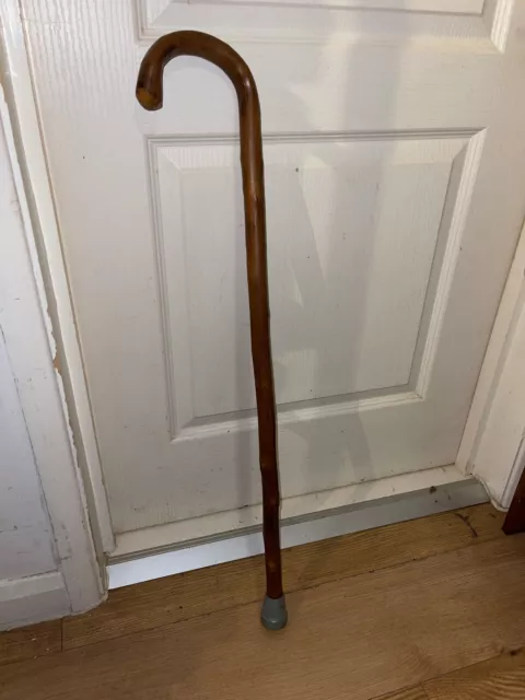 Vintage Carved Twisted Wooden Walking Cane Stick 83 cm