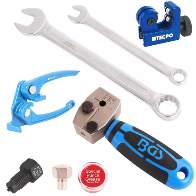 BGS BÖRDELGERÄT BREMSLEITUNG 4.75 mm 3/16" + ROHRBIEGEZANGE + ABSCHNEIDER BGS BÖRDELGERÄT BREMSLEITUNG 4.75 mm 3/16" + ROHRBIEGEZANGE + ABSCHNEIDER
