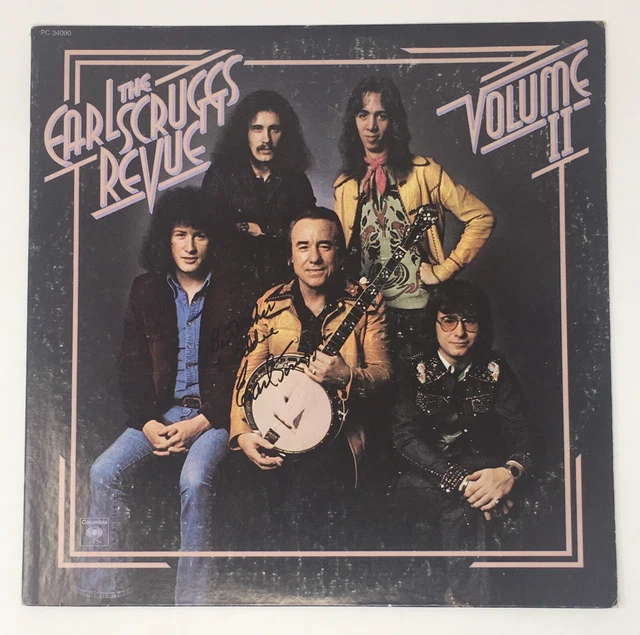 EARL SCRUGGS REVIEW Volume 2 SIGNED Autograph Vinyl Record Album LP JSA COA Demo