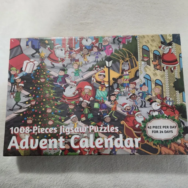 Advent Calendar 2023 Santa Claus Christmas Puzzle Santa Jigsaw Puzzle 24  Days