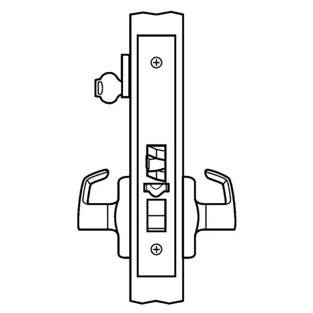 Corbin Russwin ML2051 NSM 626 ML2051 Mortise Office Lever Lockset, Satin Chrome 2