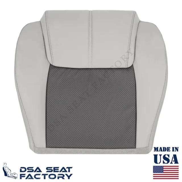 For 2006-2010 Jeep Commander XK Driver Bottom Seat Cover-LEATHER GREY (2-TONE)