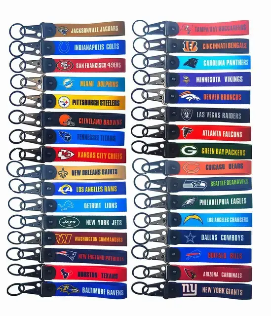 NFL Football Team Schlüsselanhänger Karabiner Lanyard Schlüsselbänder