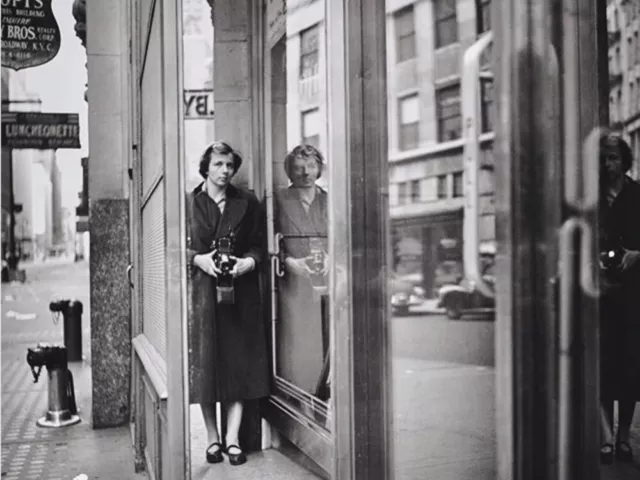 Stell-Es-Auf! Nach Vivian Maier 30x40 Selbstportrait New York Chicago Fotografie