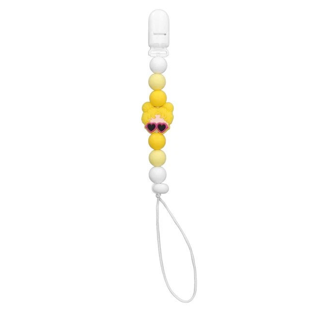 5 Pièces Attache-sucette 25 Cm Jouet De Dentition En Silicone Pour Bébé