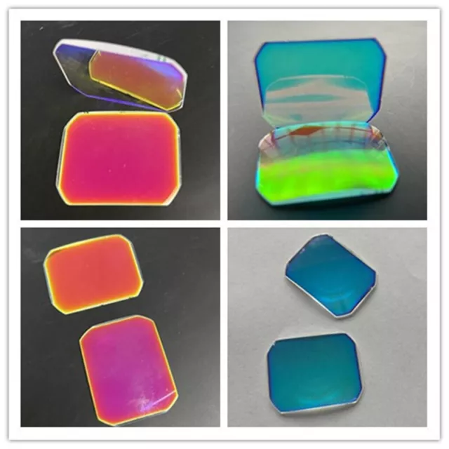 Defective Optical Glass Color Coating Prism f DIY Decoration Teaching Tools 8PC