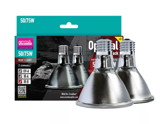 Arcadia Optimal Heat Pack | Reptile Lighting | Halogen Lamp