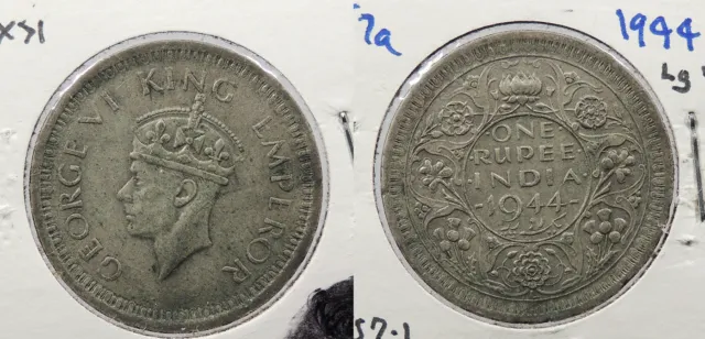 INDIA 1944-L Rupee Large 'L' #WC98726