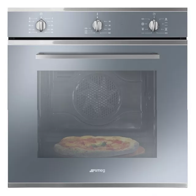 SMEG SF64M3PZS Four Multifonctions Encastré Électrique Pizza 65L Argent