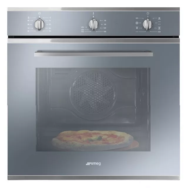 Smeg Sf64M3Pzs Forno Multifunzione Incasso Elettrico Pizza 65L Silver