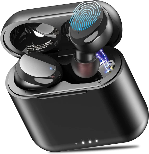 T6 True Wireless Earbuds Bluetooth 5.3 Headphones Touch Control with Wireless Ch
