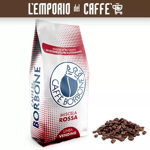 Caffè Borbone 3 KG Grains Beans Mélange Red Rouge - 100% Vrai Espresso