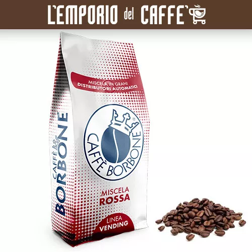 Caffè Borbone 3 kg Grani Beans Miscela Red Rossa - 100% Vero Espresso Napoletano