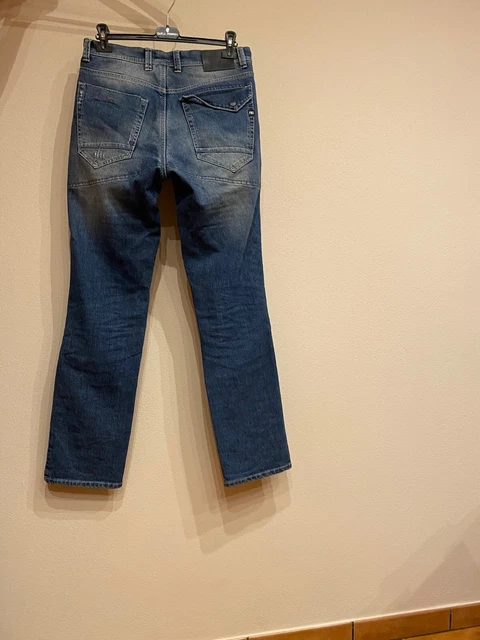 Pantalone jeans con protezioni da moto marca Pmj, taglia 50 (34)