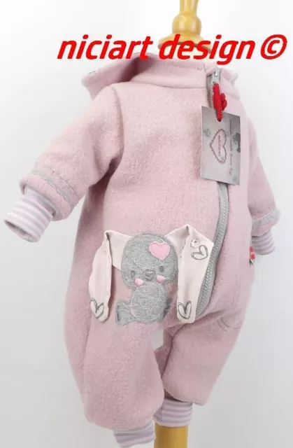 niciart design ♥BABY WALKOVERALL♥BABY WOLLWALK ANZUG ♥WALK EINTEILER ♥ROSA HASI