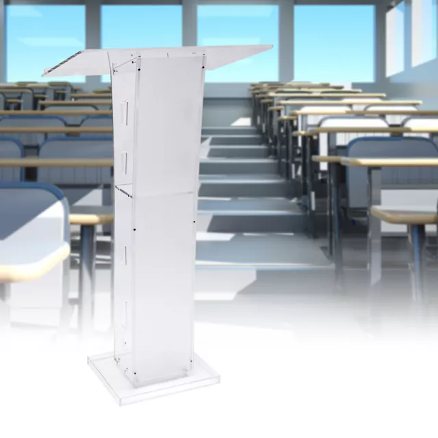 Portable Acrylic Presentation Podium Clear Lectern Pulpits for Church Conference