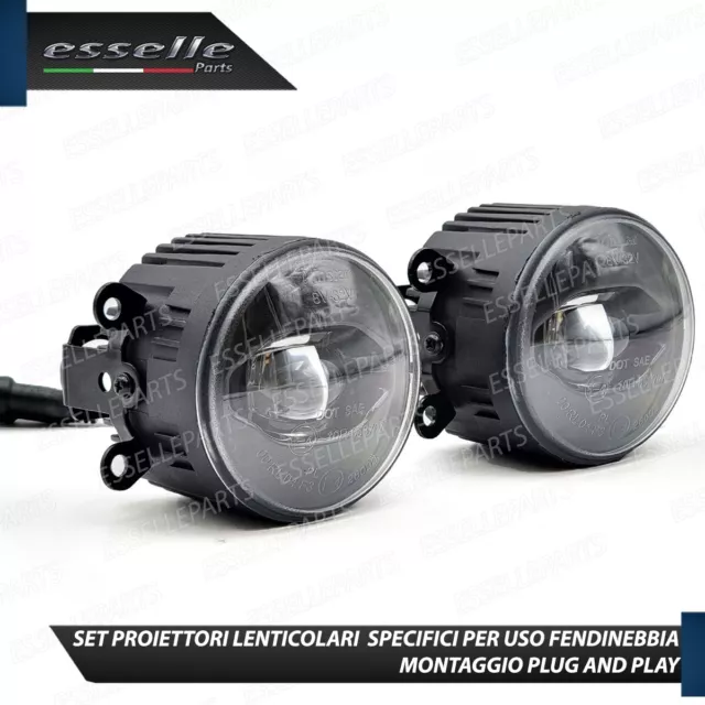 Set Proiettori Lenticolari Led Fendinebbia Land Rover Discovery 4 Fume' 7000 Lm 3