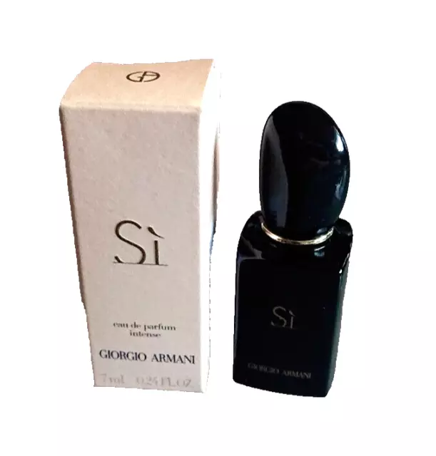 Giorgio Armani Si Sí Intense Parfum Damen 7ml Miniatur vintage/ schwarzer Flakon